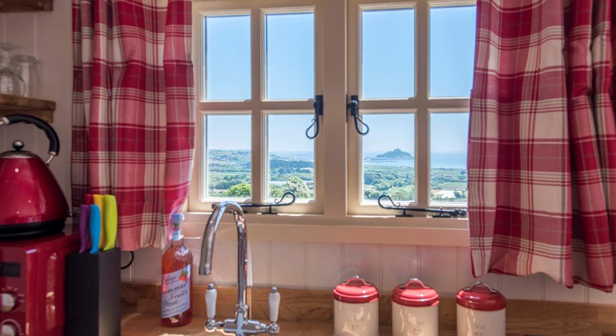 The best washing-up view we've ever witnessed! 