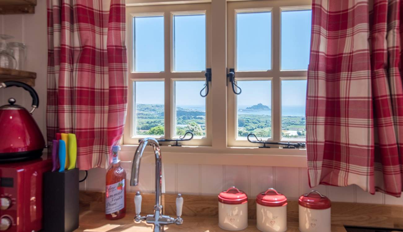 The best washing-up view we've ever witnessed! 
