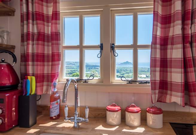 The best washing-up view we've ever witnessed! 