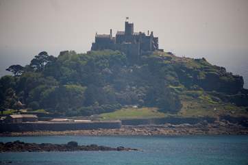 The magestic St Michael's Mount, definitely worth a visit and Marazion beach.