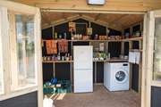 There is a handy honesty-shop on site, complete with washing machine.