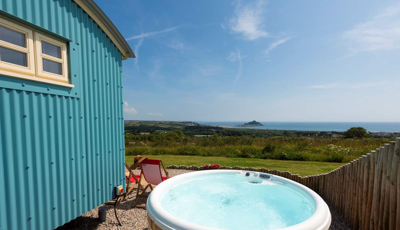 Not only the amazing view but your very own hot tub too.