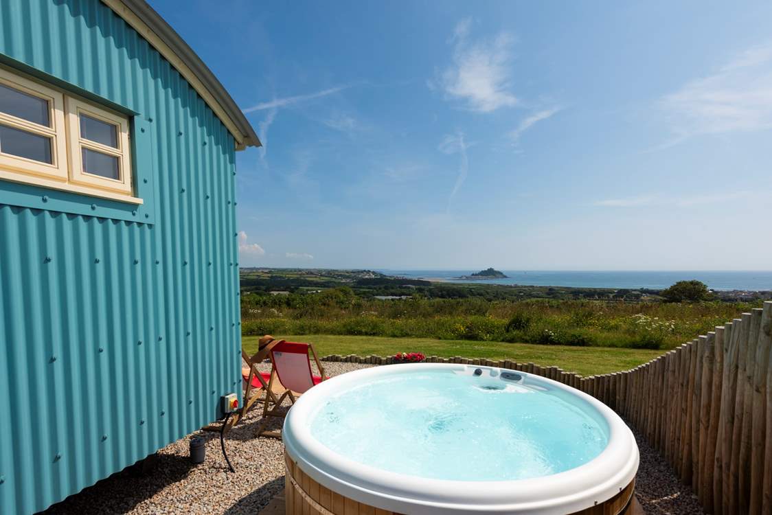 Not only the amazing view but your very own hot tub too.