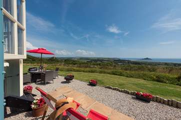 Chill out in the deck chairs - bliss!