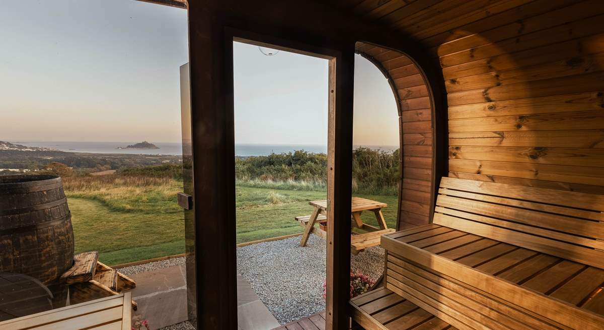 Relax and unwind in the on-site sauna (Bookable with owner)