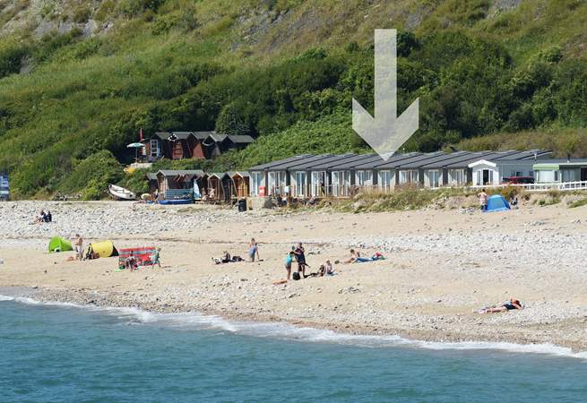 The Chalet on the Beach is one of a group, with private parking to the rear of the chalets.