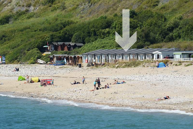 The Chalet on the Beach is one of a group, with private parking to the rear of the chalets.