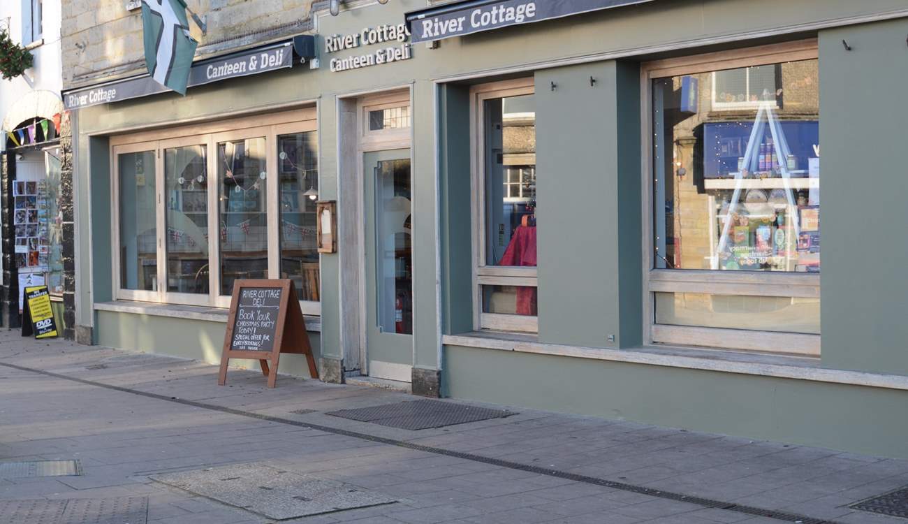 And the River Cottage Canteen and Deli are in the nearby town of Axminster.