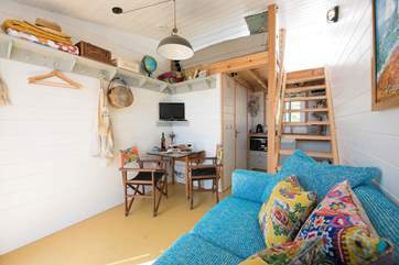 The spacious interior has some fabulous vintage features.