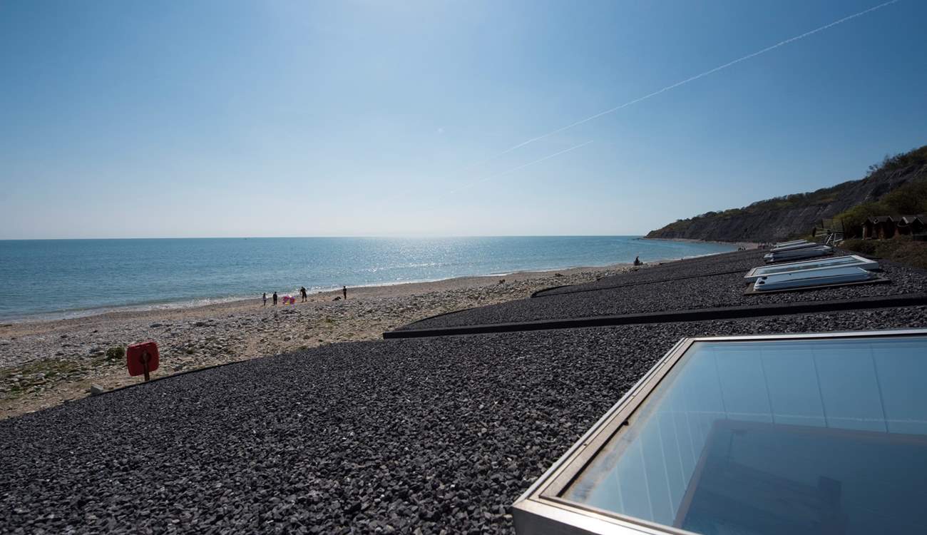 This is the spectacular view from the hatch above the bed. 
