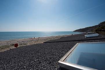 The spectacular view from the hatch in the bedroom-area.