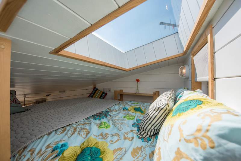 The ceiling hatch is perfect for star-gazing, although a blackout blind will prevent the mornings being too early!