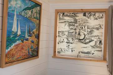 Every detail has been thoughtfully put together, the window blinds have been made with Pierre Frey 'Beach' fabric.