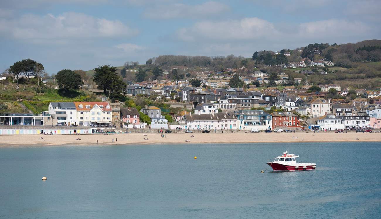 Bustling Lyme Regis with its fantastic eateries, independent shops and gorgeous beaches! 