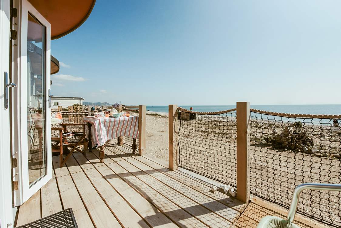 Say hello to our boutique beach chalet...