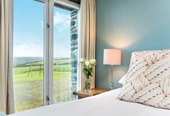 All the bedrooms have great views over the garden and beyond.