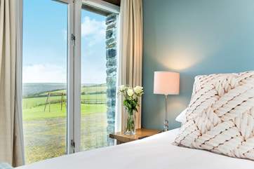 All the bedrooms have great views over the garden and beyond.