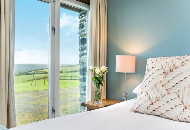 All the bedrooms have great views over the garden and beyond.