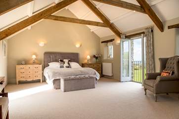The master bedroom is huge!