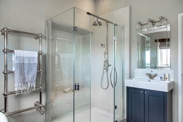 Bedroom one has one very impressive en-suite, the shower is pretty special