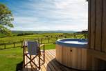 And the hot tub is THE place to enjoy the vista.