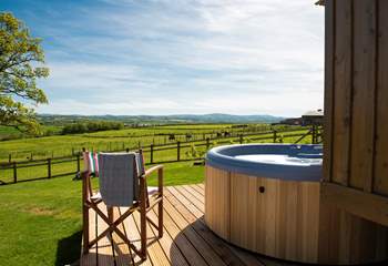 And the hot tub is THE place to enjoy the vista.