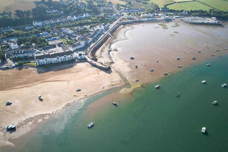 For a highly recommended blast of sea air, the north Devon coast is around an hour away - this is the miles of golden sand at Instow. 