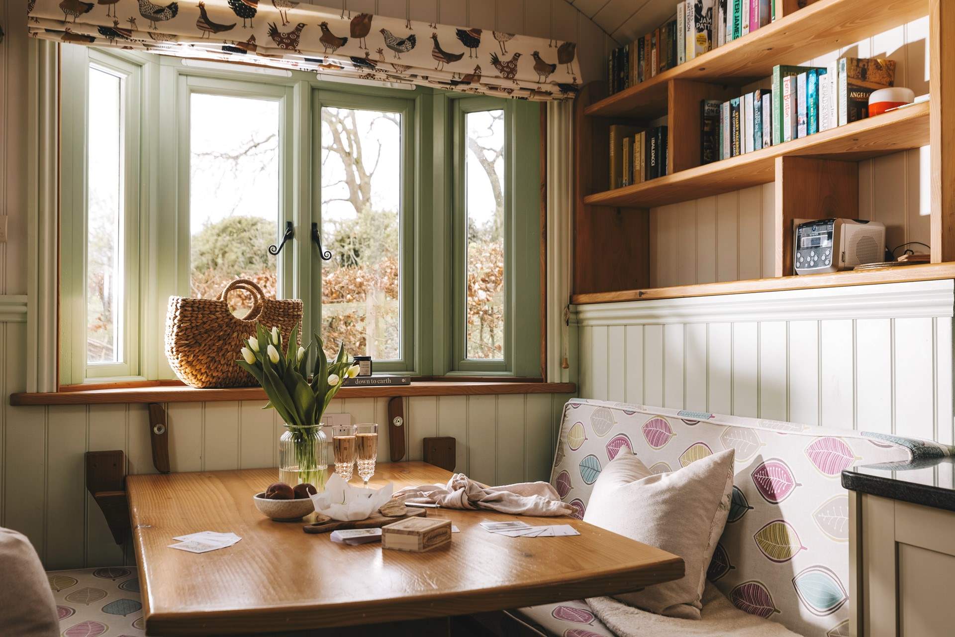 The idyllic nook for games night. 