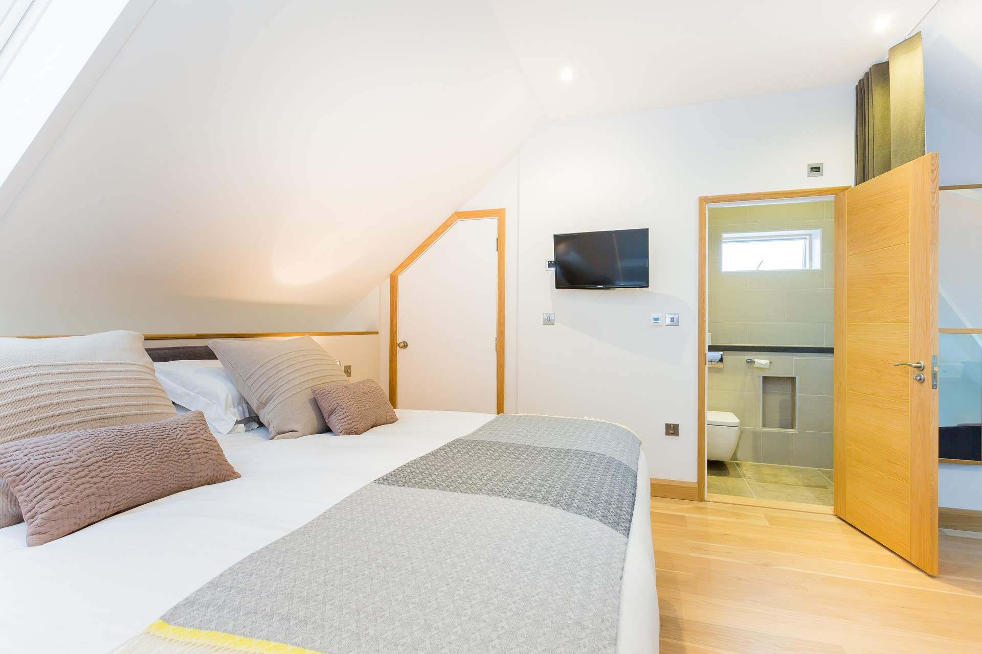 The Master bedroom with dressing room next door and an en-suite shower room.