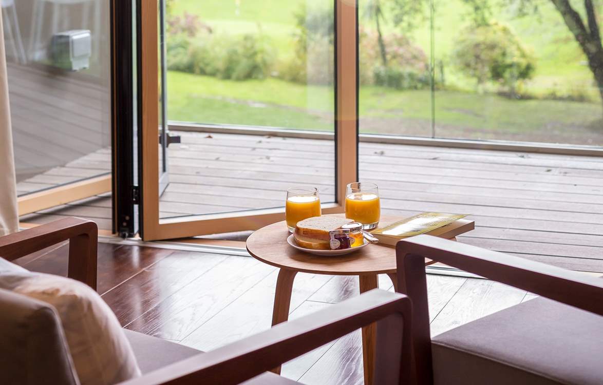 Breakfast with a view.
