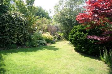 The delightful enclosed garden is perfect for young children and your four-legged friend.