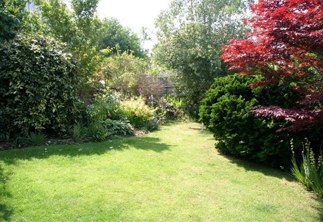 The delightful enclosed garden is perfect for young children and your four-legged friend.