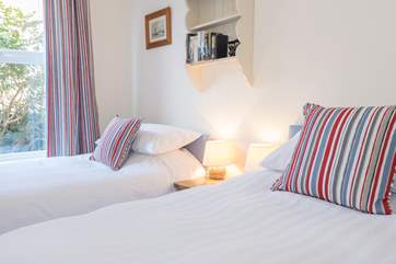 The twin bedroom.