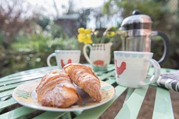 Enjoy breakfast on a sunny morning while you plan out your day ahead.
