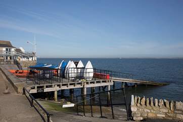 The Seaview Yacht Club, just seconds away from the apartment.