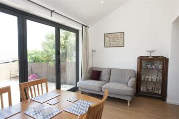 The bi-fold doors out to the patio ensure the property is incredibly light.