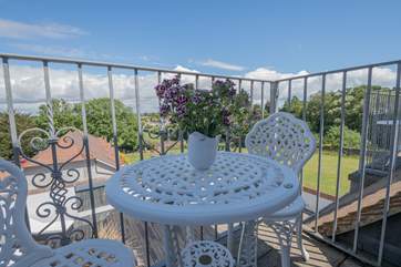 One of the bedroom balconies.