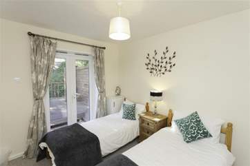 The ground floor twin room.