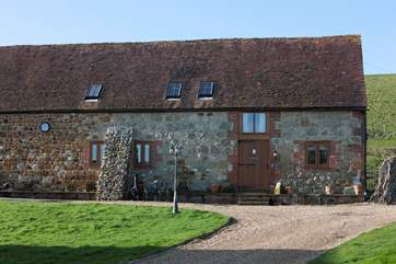 Entrance to the barn is through the large stable-door.