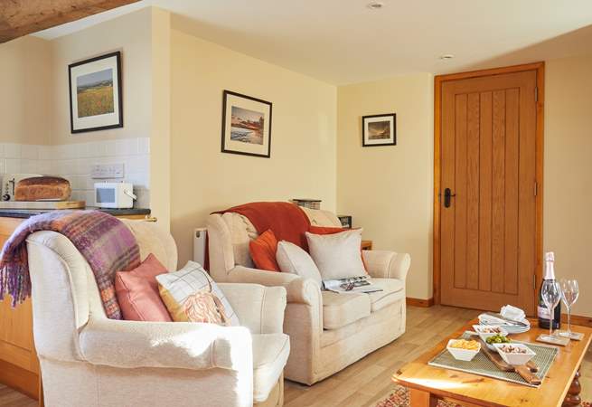 Comfortable seating at Oakham Cottage.