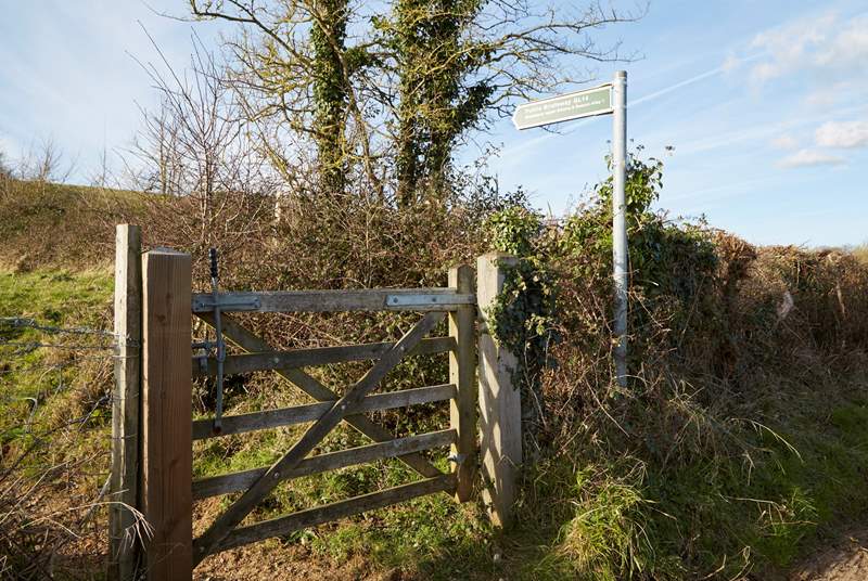 A public bridleway can be found close to the cottages,.