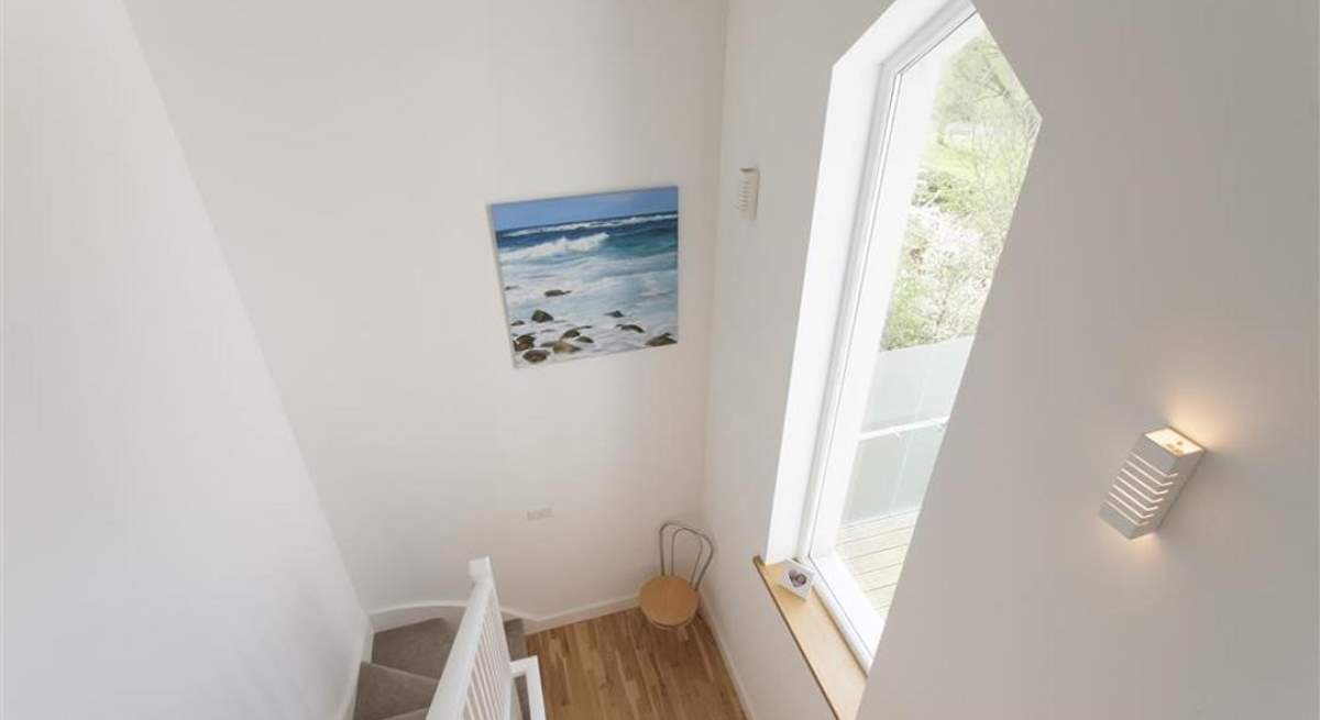 The modern and light hallway.