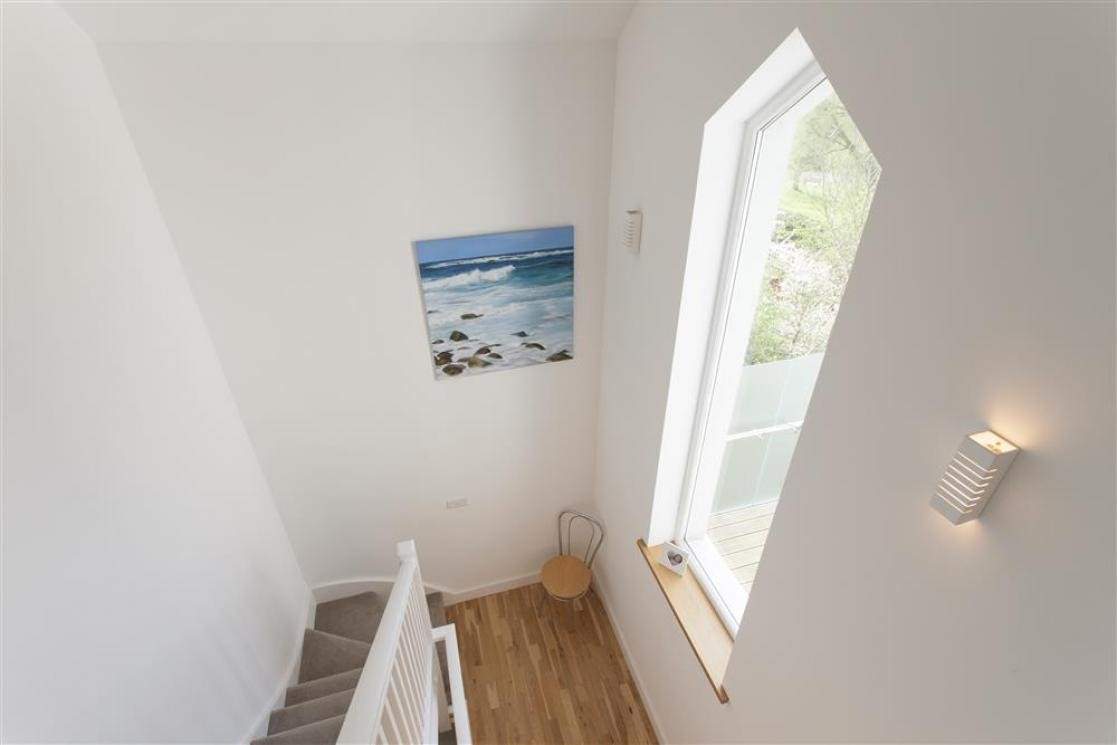 The modern and light hallway.