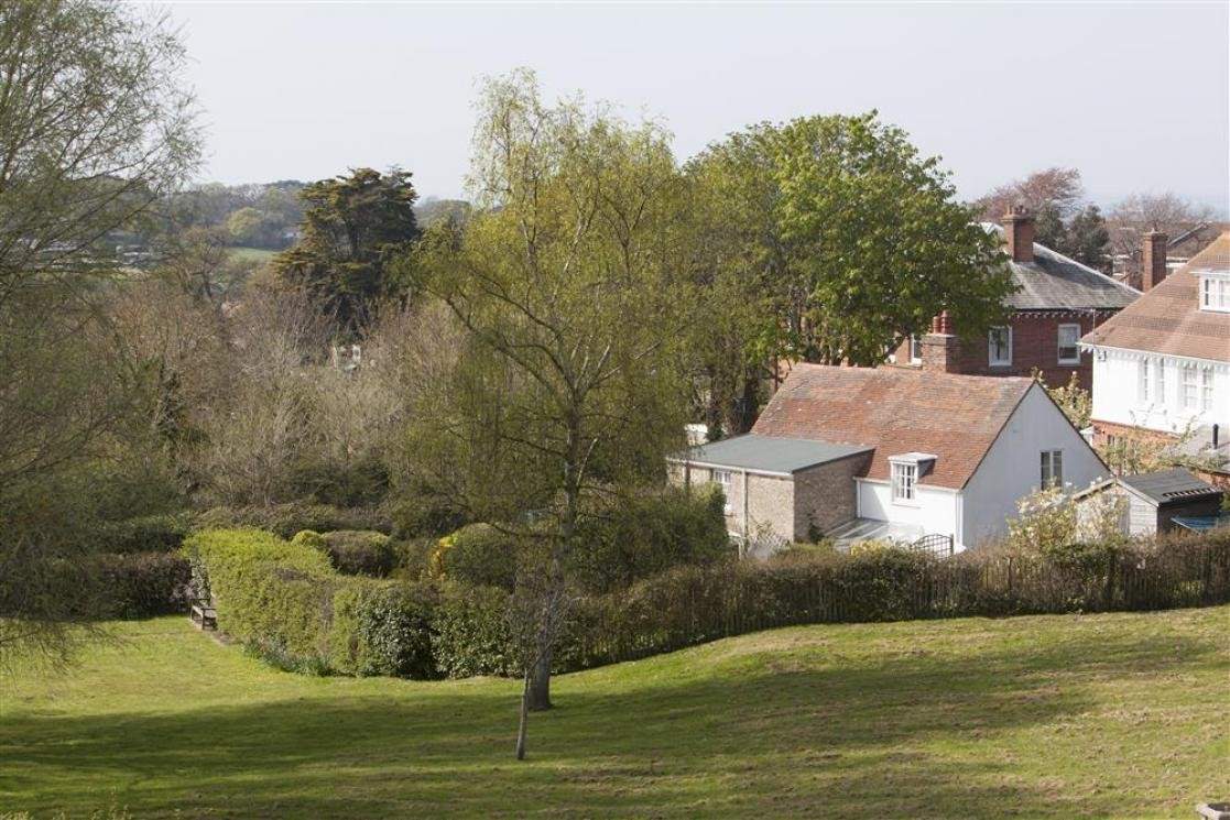 The view from the front of the property.