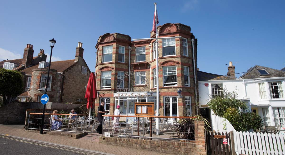 The Seaview Hotel with Bar and Restaurant located on Seaview High Street. 