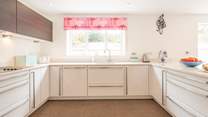 The modern style kitchen.