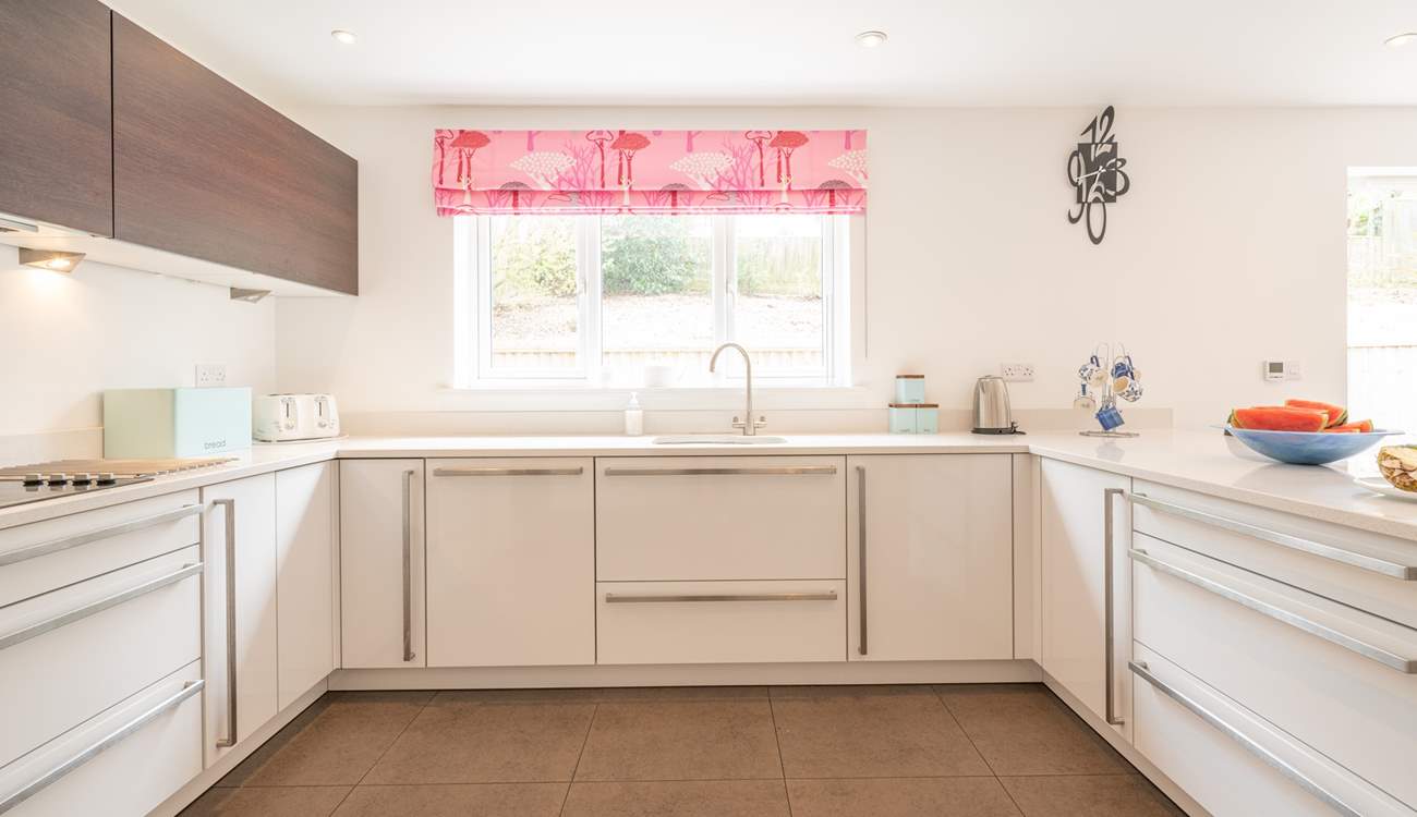 The modern style kitchen.