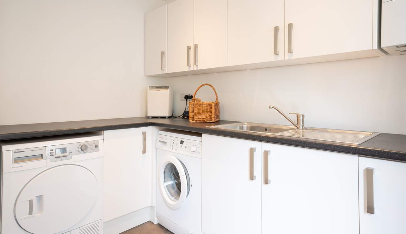 Take advantage of the utility-room on the ground floor.