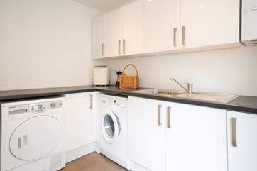 Take advantage of the utility-room on the ground floor.