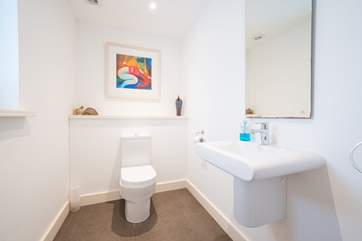 The cloakroom on the ground floor.